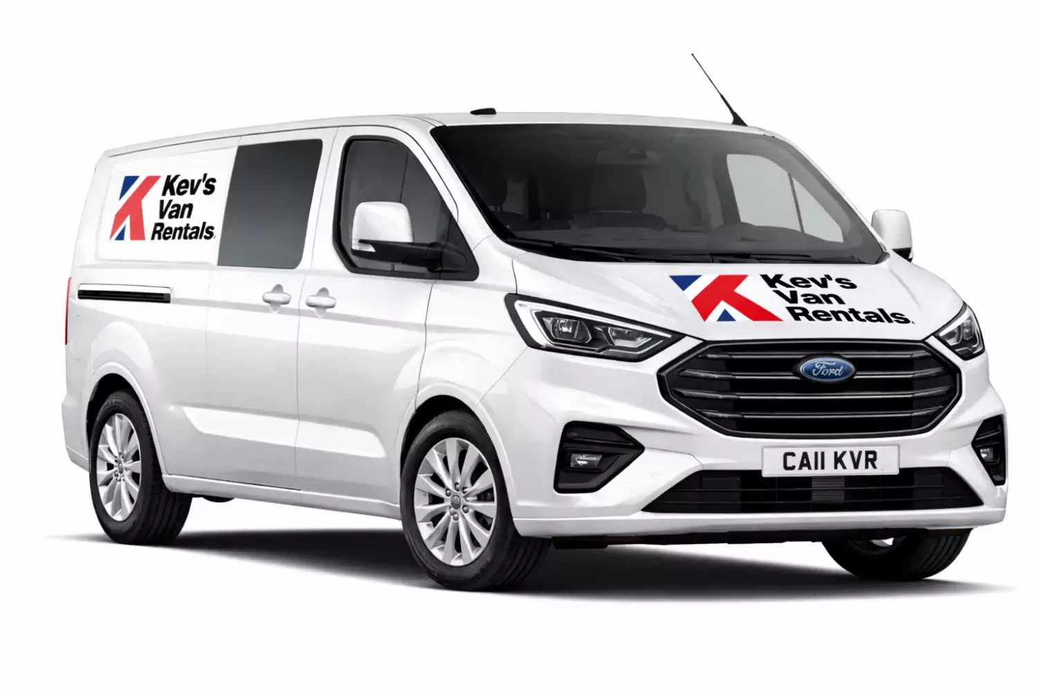 Kev's Van Rentals branded van
